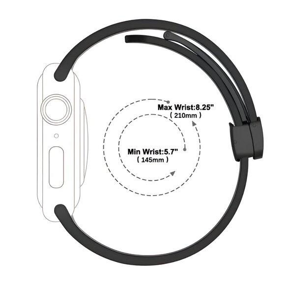 Apple Watch Band Waterproof Magnetic Adjustable Stylish Strap Watch Band White - Picture 9 of 9